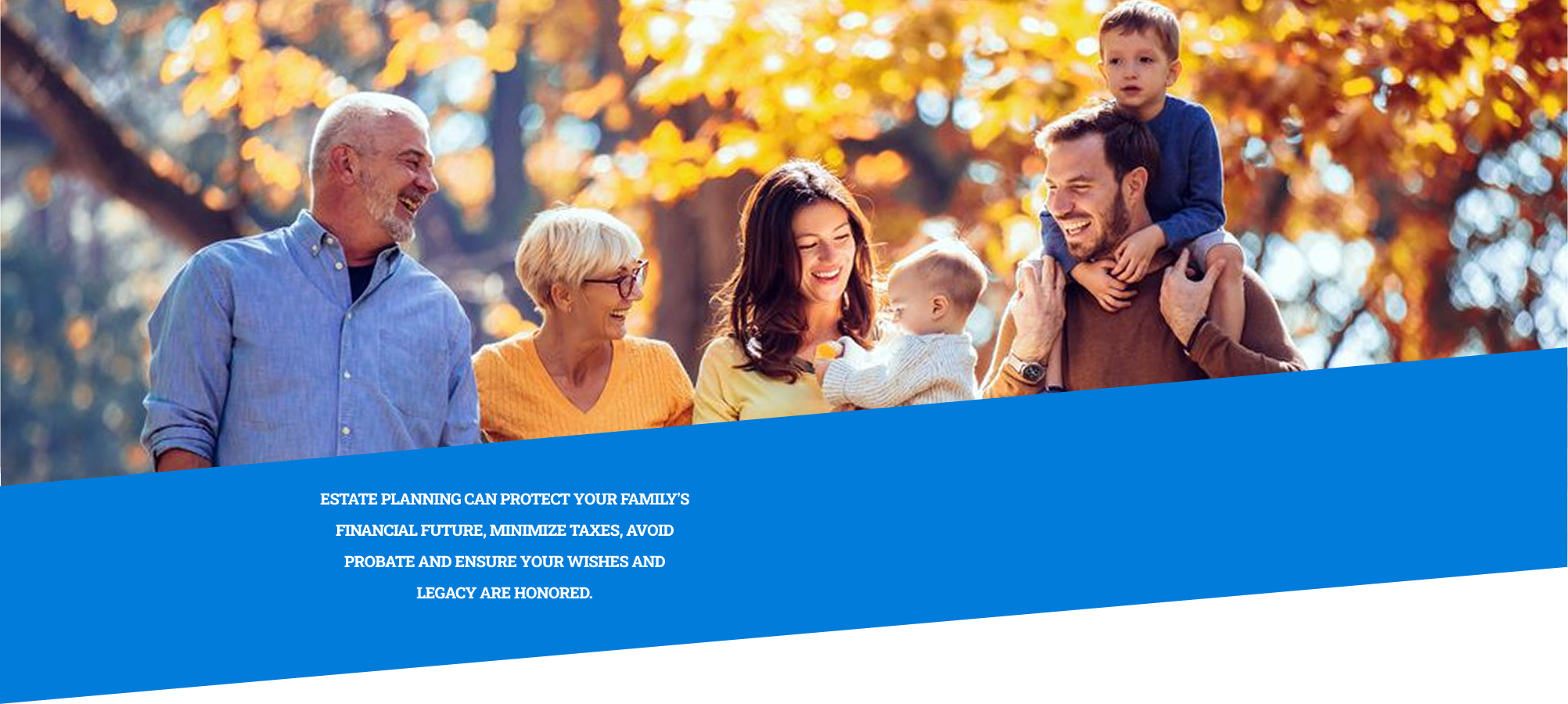 immediate family walking through the trees